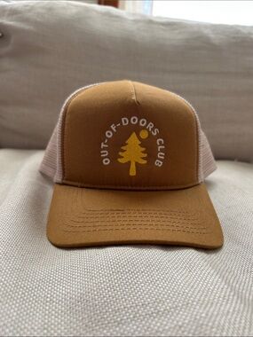 NWT Out-of-Doors Club Brown Mesh-Back Trucker Hat